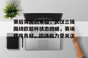 爱游戏官网 -关于赛后突围战来临，武汉三镇围绕欧超杯状态回暖，赛场秩序良好，控场能力受关注的信息